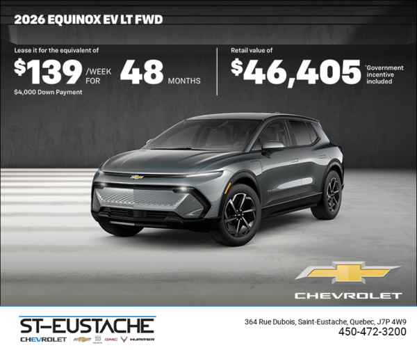 Get the 2026 Chevrolet Equinox EV