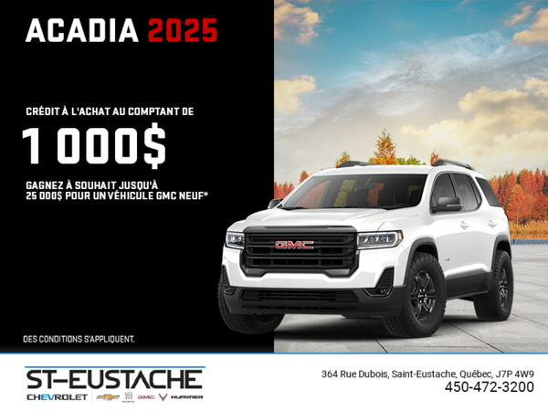 Le GMC Acadia 2025