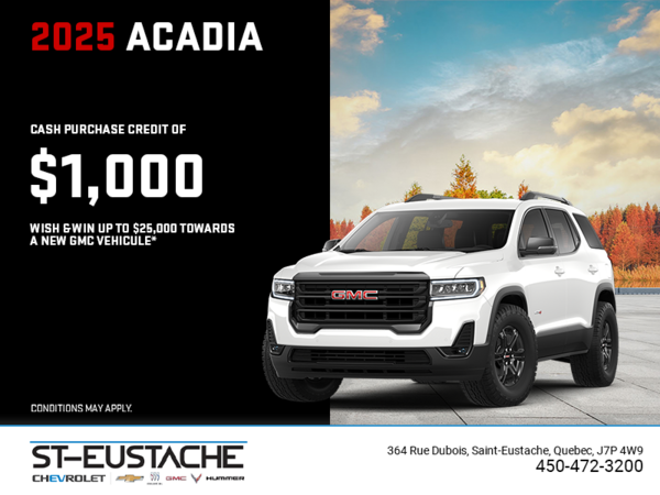 The 2025 GMC Acadia