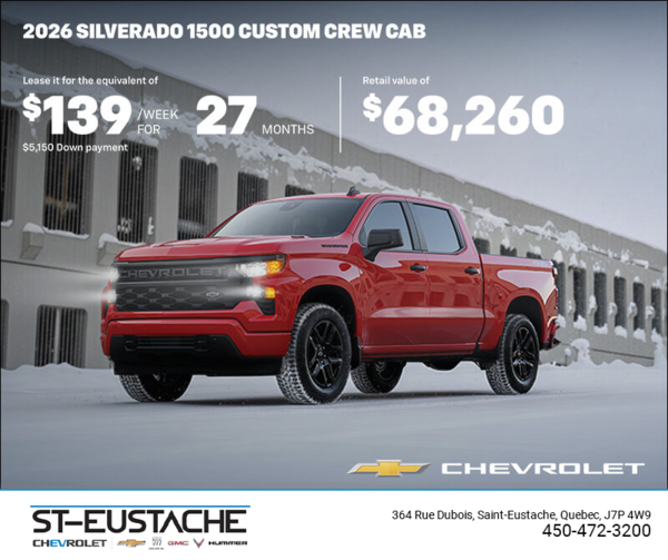 Get the 2026 Chevrolet Silverado 1500 Custom
