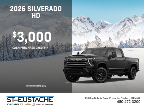 Get the 2026 Chevrolet Silverado HD