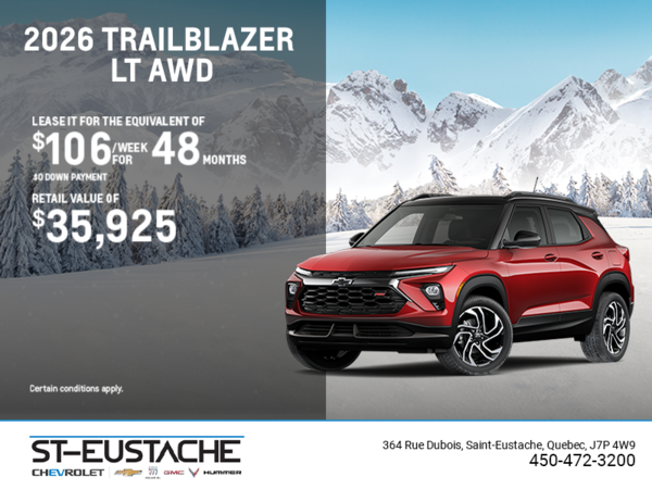 Get the 2026 Chevrolet Trailblazer LT AWD
