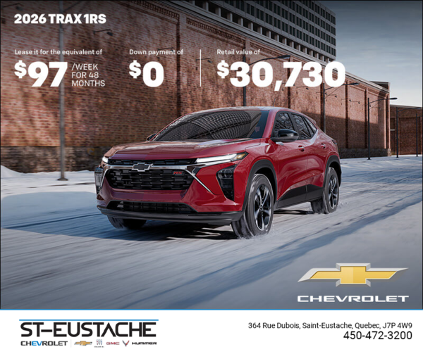 Get the 2026 Chevrolet Trax