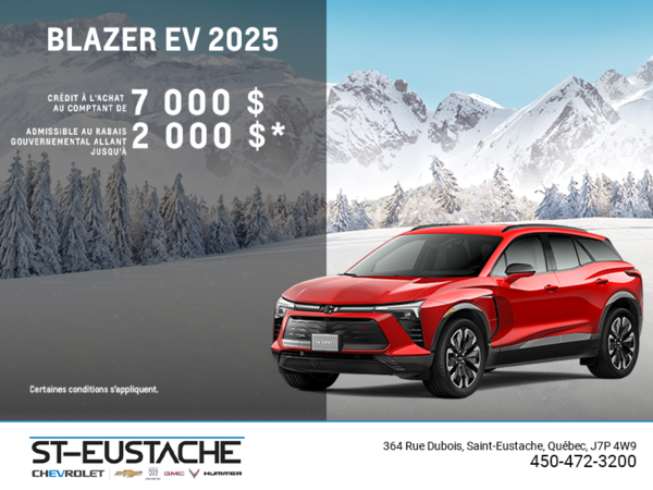 Procurez-vous le Chevrolet Blazer EV 2025