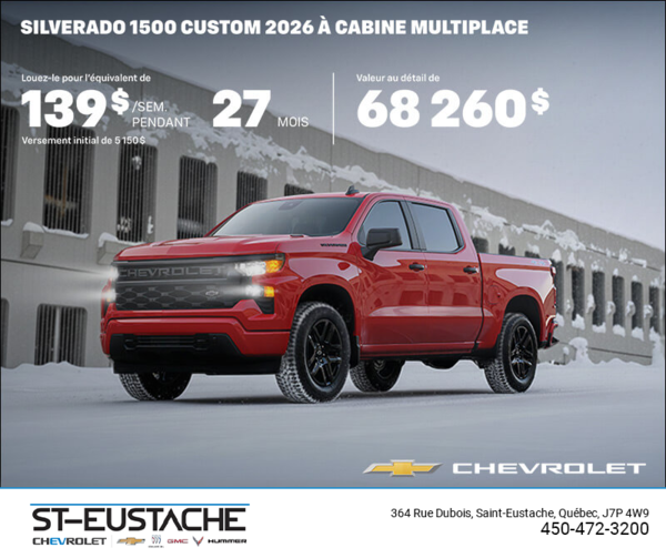 Procurez-vous le Chevrolet Silverado 1500 2026