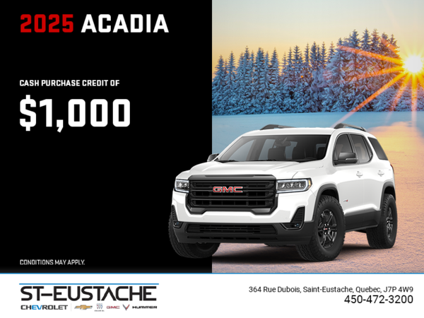 The 2025 GMC Acadia