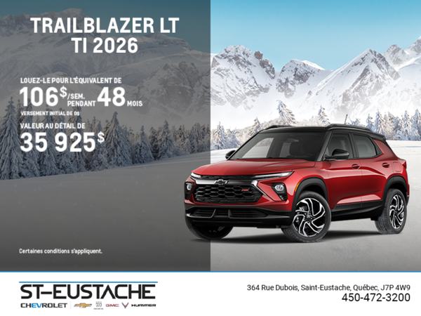 Le Chevrolet Trailblazer LT TI 2026