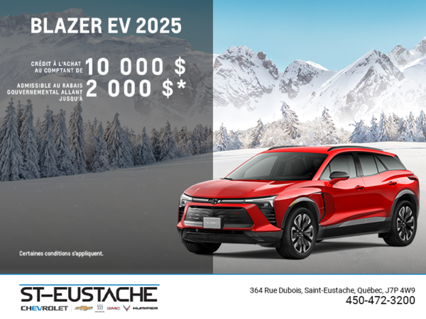 Procurez-vous le Chevrolet Blazer EV 2025