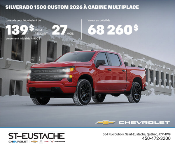 Procurez-vous le Chevrolet Silverado 1500 2026