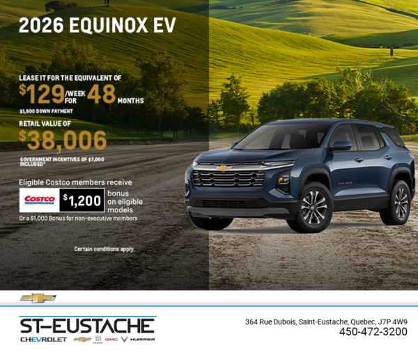 Get the 2026 Chevrolet Equinox EV