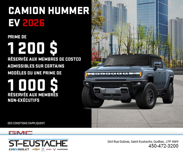 Le GMC Camion Hummer EV 2026
