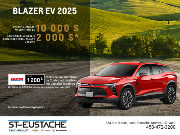 Procurez-vous le Chevrolet Blazer EV 2025