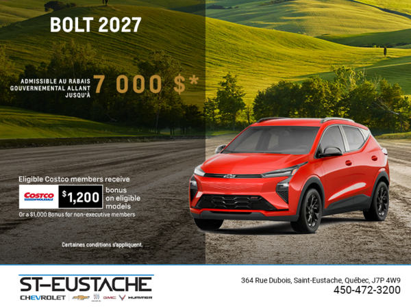 Procurez-vous le Chevrolet Bolt 2027