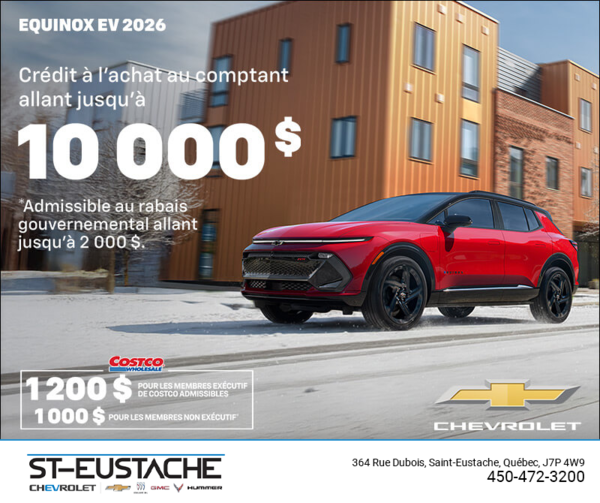 Procurez-vous le Chevrolet Equinox EV 2026