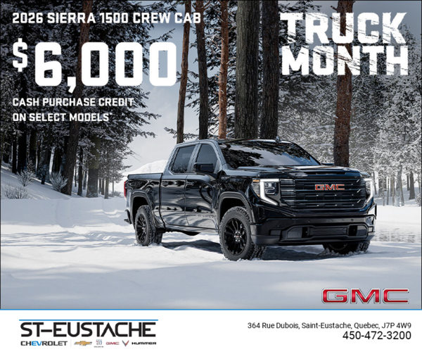The 2026 GMC Sierra 1500 Crew Cab