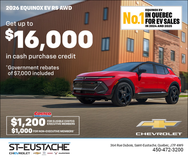 Get the 2026 Chevrolet Equinox EV