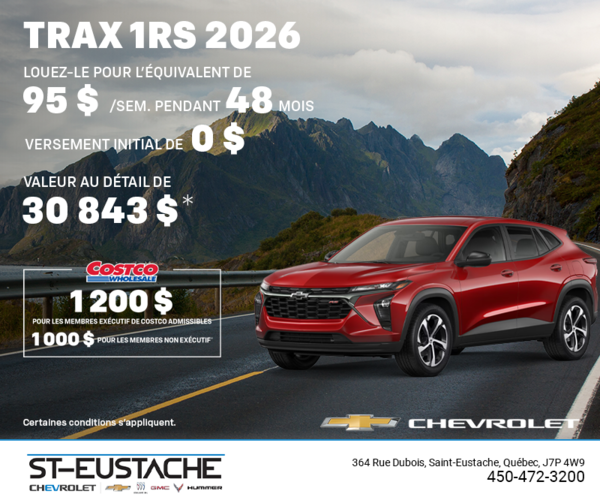 Le Chevrolet Trax 2026