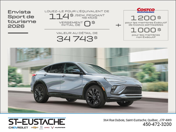Procurez-vous la Buick Envista 2026