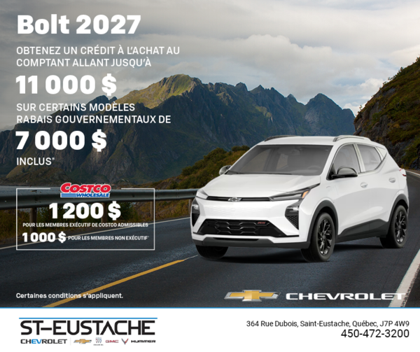 Procurez-vous le Chevrolet Bolt 2027