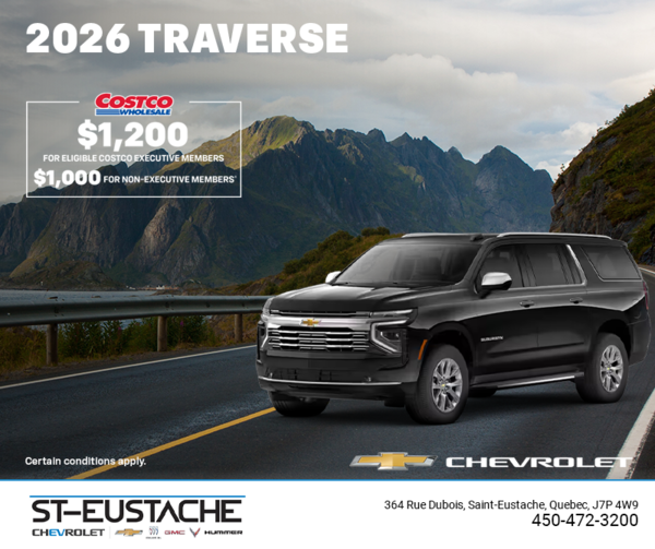 Get the 2026 Chevrolet Traverse