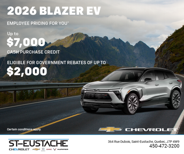 Get the 2026 Chevrolet Blazer EV