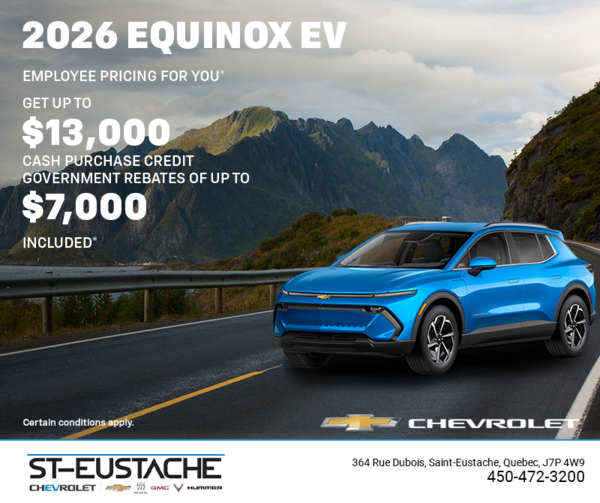 Get the 2026 Chevrolet Equinox EV