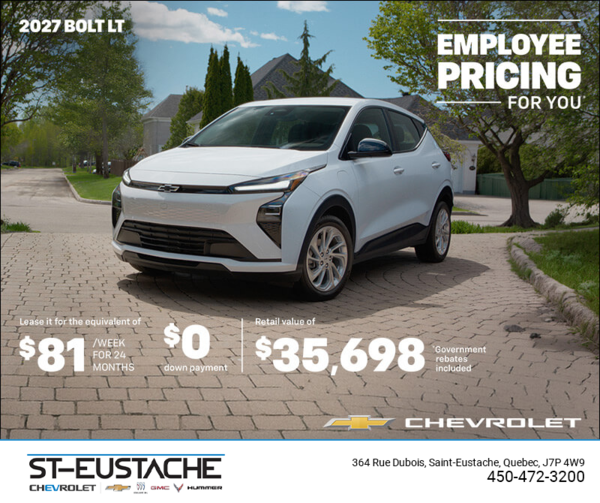 Get the 2027 Chevrolet Bolt LT