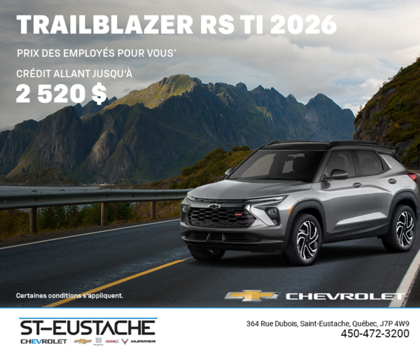 Le Chevrolet Trailblazer 2026