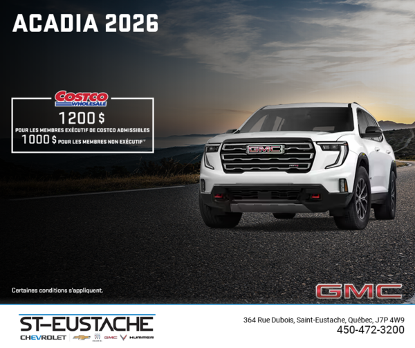 Le GMC Acadia 2026