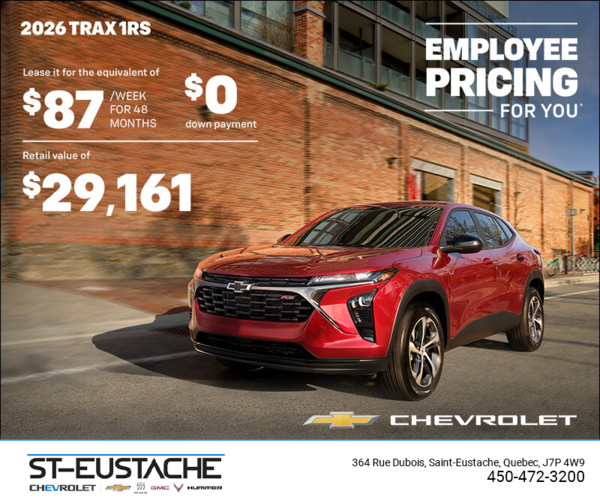 The 2026 Chevrolet Trax 2RS