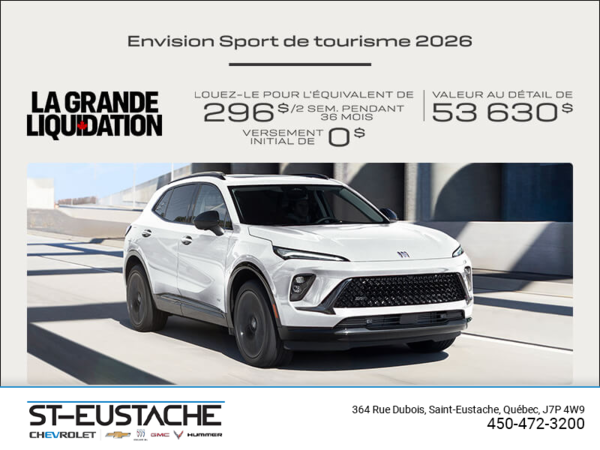Procurez-vous la Buick Envision 2026