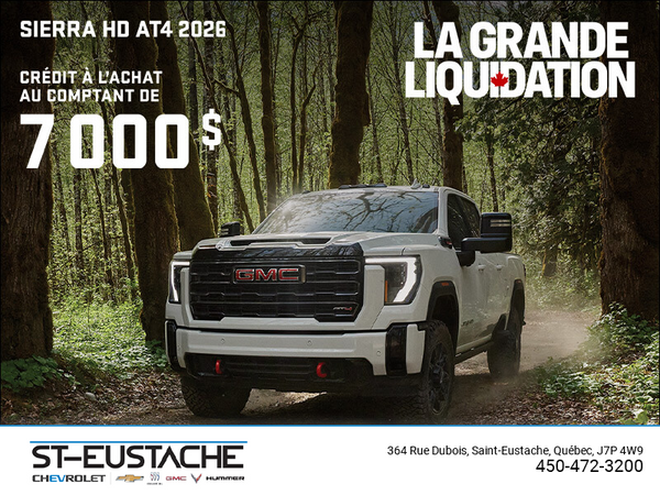 Le GMC Sierra HD AT4 2026