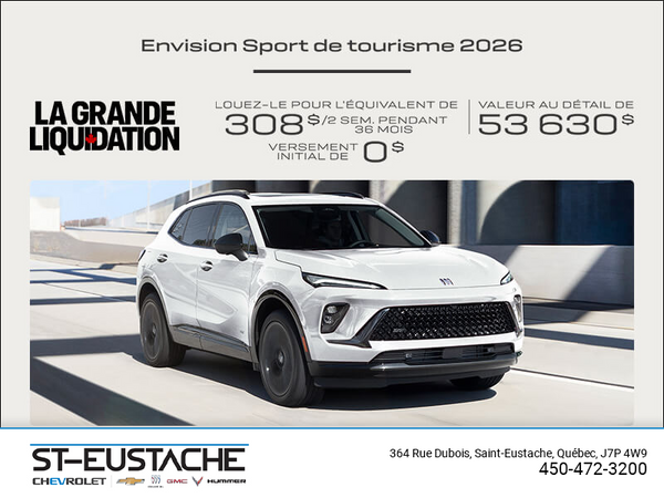 Procurez-vous la Buick Envision 2026