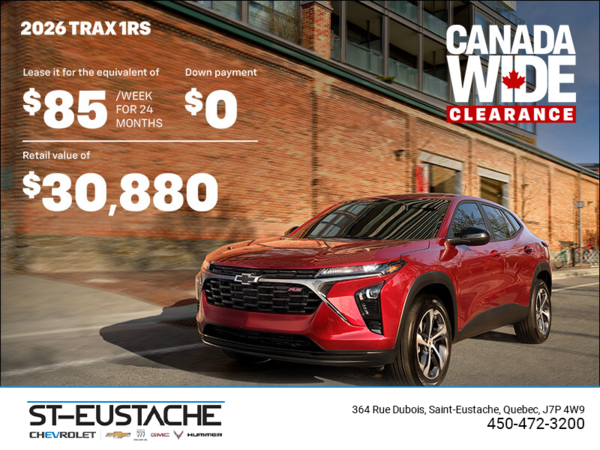 The 2026 Chevrolet Trax 1RS