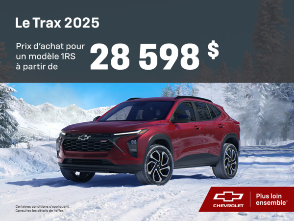 Procurez-vous le Chevrolet Trax 2025