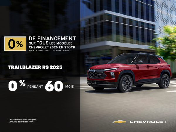 Procurez-vous le Chevrolet Trailblazer 2025
