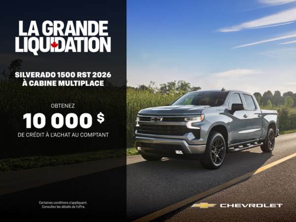 L'événement Mensuel Chevrolet