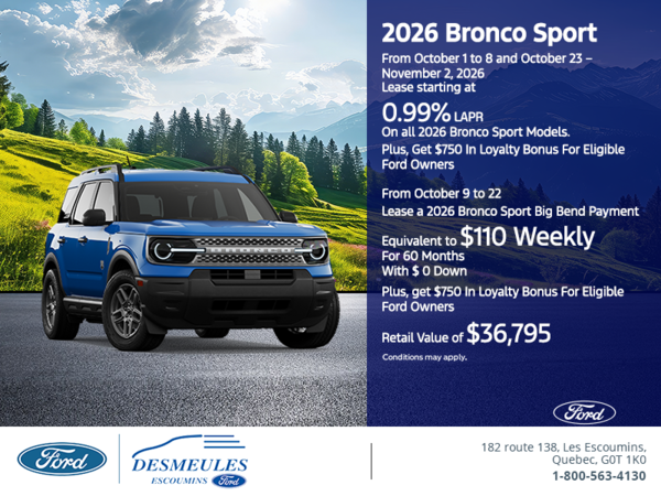2026 Ford Bronco Sport