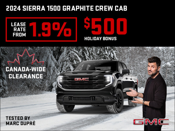 The 2024 GMC Sierra 1500 Graphite Crew Cab