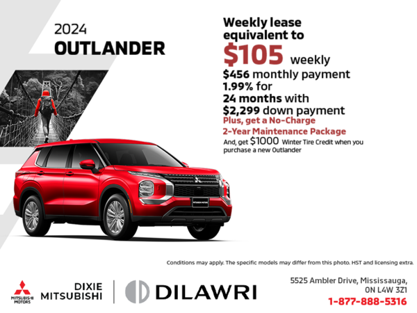 Get the 2024 Mitsubishi Outlander