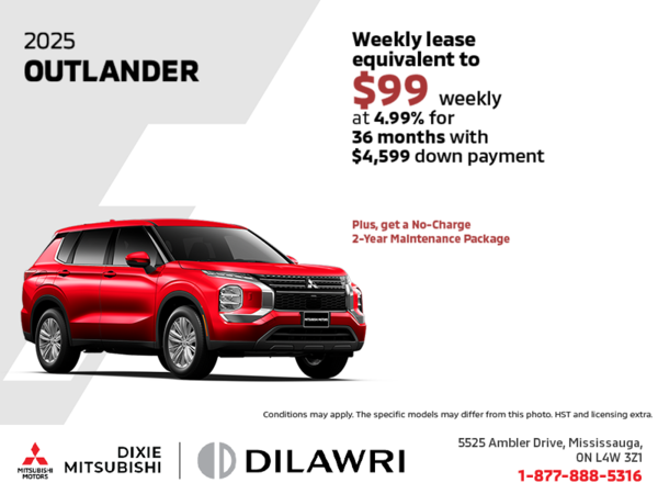 Get the 2025 Mitsubishi Outlander