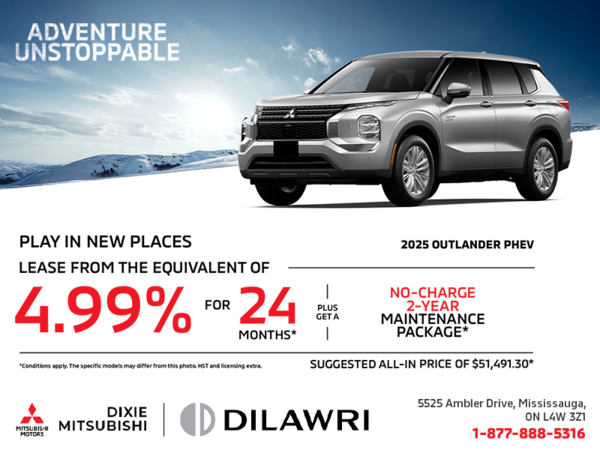 Get the 2025 Mitsubishi Outlander PHEV