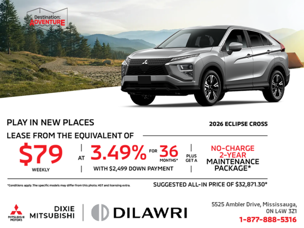 Get the 2026 Mitsubishi Eclipse Cross