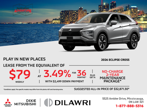 Get the 2026 Mitsubishi Eclipse Cross