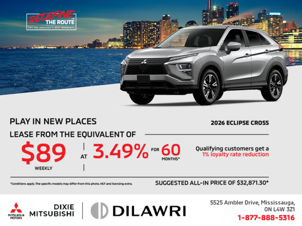Get the 2026 Mitsubishi Eclipse Cross