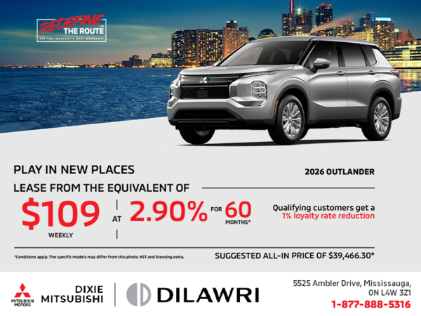 Get the 2026 Mitsubishi Outlander