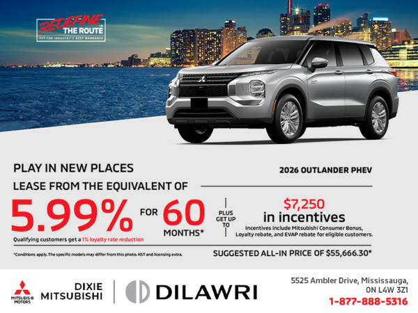 Get the 2026 Mitsubishi Outlander PHEV