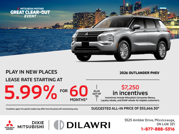 2026 Mitsubishi Outlander PHEV