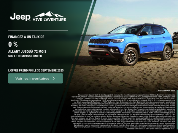 L'événement mensuel de Jeep