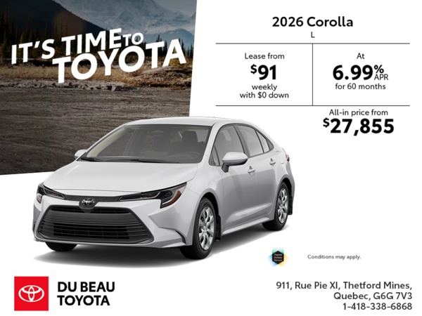2026 Toyota Corolla